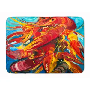 Carolines Treasures  Crawfish Machine Washable Memory Foam Mat