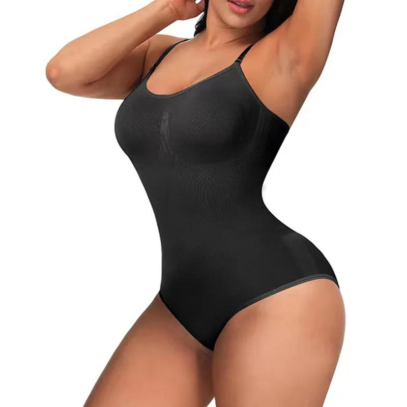 Women’s Slimming Bodysuit Shapewear Minimalist Straps Breathable Fabric Soft Spandex Womenswear Adjustable Casual Seamless Compression Fit Sexy Basic formador  con