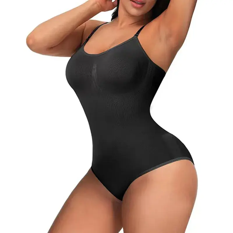Women’s Slimming Bodysuit Shapewear Minimalist Straps Breathable Fabric Soft Spandex Womenswear Adjustable Casual Seamless Compression Fit Sexy Basic formador  con