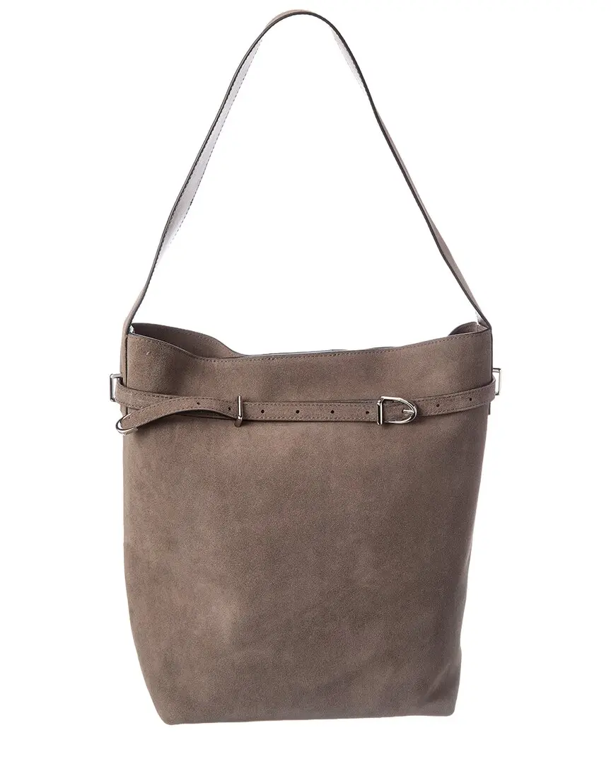 Madewell Suede Belted Essentials Bucket Tote