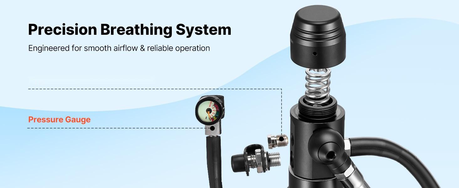 Mini 1.9L Portable Scuba Tank For Underwater Breathing, Reusable Diving Cylinder Up To 35 Minutes Dive Time, Emergency Pony Bottle With Backpack And Carry Case For Snorkeling, Travel-Ready, Compact And Easy To Carry