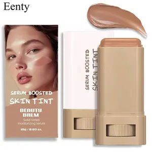 Eenty Beauty Balm Serum Boosted Skin Tint, Foundation Stick, Tinted Moisturizer, Concealer Stick for Foundation Makeup, Full Coverage Foundation, Contour Sticks for Face Makeup, Radiant & Dewy Finish (#06)