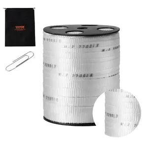 VEVOR Polyester Pull Tape, 1x 528' Mule Tape Flat Rope, 6000 lbf Tensile Capacity, Printed Webbing Cable Pulling Tape for Packaging, Gardening, Commercial Electrical, Conduit Work, WhiteVEVOR Super Brand Day