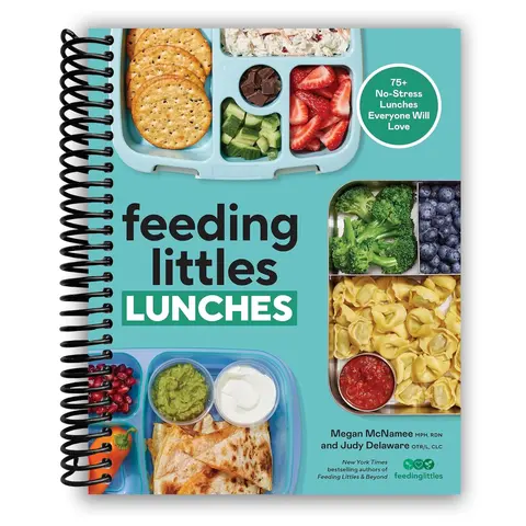 Feeding Littles Lunches: 75+ No-Stress English Kids' Lunches Book, Meal Prep & Easy Recipe Guide by Judy Delaware, 240 Pages, Spiral Bound