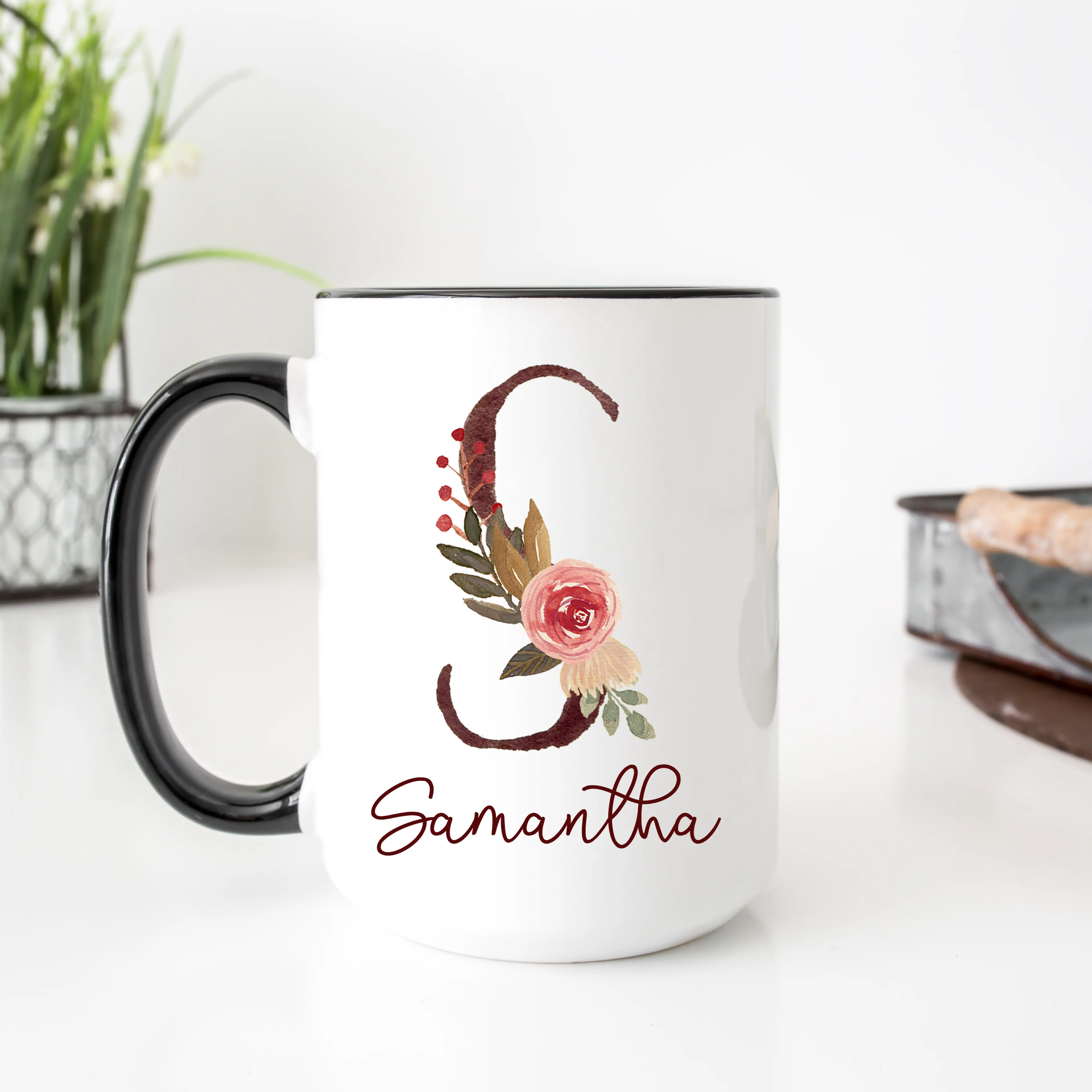 Personalized Name Alphabet Coffee Mug A-Z