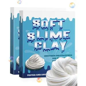 White Slime Clay Modeling Air Dry Foam Clay for Kids,Slime Making Kit for Girls Ages 8-12,Add to Glue to Make Butter Slime,Arts & Crafts,Fake Bake,480 g/16.9 oz