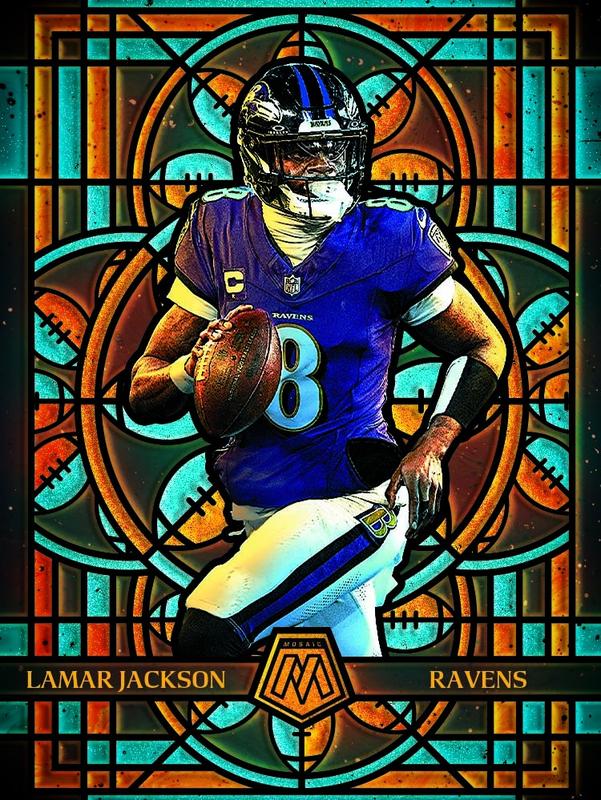 Panini X4 2025 Mosaic Football Bundle - 49 Cards Per Box, 1 stained glass jumbo card, Perfect for Collectors