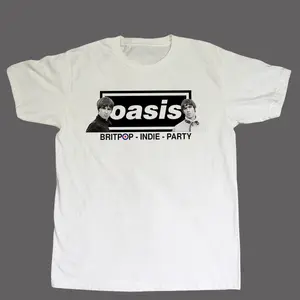 Oasis Vintage Band T-Shirt, Britpop Indie Rock Graphic Tee, 90s Music Retro Concert Shirt, Classic Rock Band Tee, Unisex Oversized Grunge Style Top for Music Fans