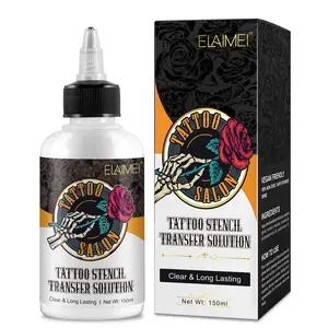 Elaimei Tattoo Transfer Gel, Long-Lasting Clear Tattoo Care Liquid, Easy Application, Suitable for All Skin Types, Single Pack