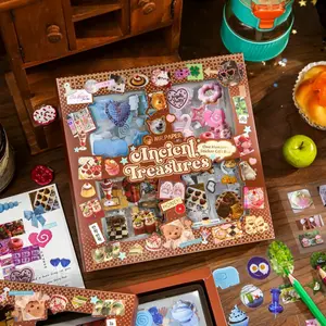 Vintage Romantic Series Stickers Box Set, Retro Theme Decorative Stickers for Scrapbooking, Crafts, Journals, Water Bottles, Holiday Birthday Gifts, Gift Ready