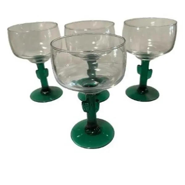 Libbey Set of 4 Cactus Margarita Glasses