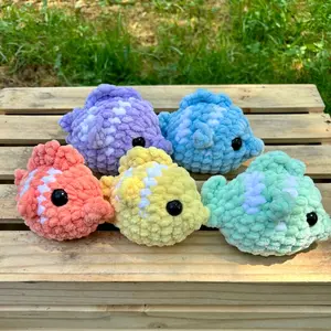 Crocheted Fish Plush Handmade