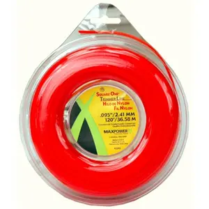 Maxpower Precision Parts .095in. x 50ft. Square One Trimmer Line