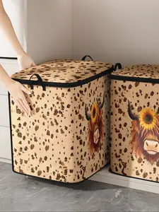 Cute Thick Blanket Storage Organizer Bag for Kids, Durable Material, Easy Carry Handle, Perfect for Home Use, Store Blankets and Toys