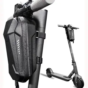 Portable Electric Scooter Handlebar Storage Bag - Large Capacity Multi-Compartment Organizer with Ergonomic Design and Adjustable Straps, Durable Fabric with Mesh Pockets and Zippered Compartments, Holds Phone, Wallet, Keys, Tools - E-Scooter Accessories