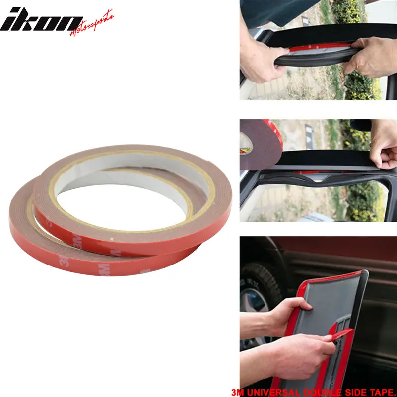Universal 3M Double Sided Adhesive Glue Mounting Tape With Red Liner Installation Tape Adhesive Tape Roll Heavy Duty Double Sided Tape