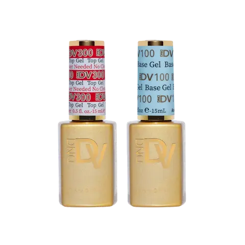 DIVA Base #100 + Top #300 Combo No Cleanse Gel Polish Manicure Nail