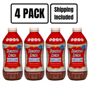 Dorothy Lynch Light & Lean Salad Dressing 32 oz Pack of 4 Gluten Free
