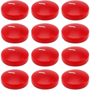 10 Hour Red Burgundy Floating Candles Large 3 Inch Unscented Dripless Pool Water Wax Candles for Vases, Centerpieces at Wedding, Party, Holiday, Set of 12