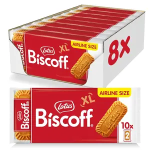 Lotus Biscoff Airplane Cookies, Caramelized Biscuit Cookies, Two-Pack (80 Count), Vegan