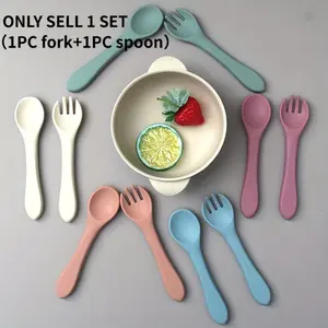 Silicone Fork and Spoon Set, Cute Cutlery Kit for Home Camping Picnic School, Durable Silicone Material, Perfect for Everyday Use