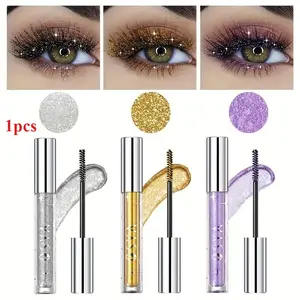 Shimmering Mascara Glam, Waterproof and Smudge-proof, Curls and Lengthens Lashes, Perfect for Music Festivals.
