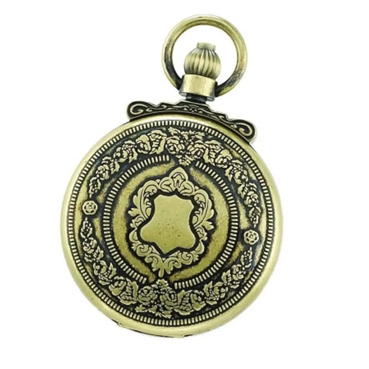 212 MAIN Charles-Hubert-Paris 47mm Quartz Pocket Watch - Antique Gold, Vintage Design, Classic Appeal, Precision Timekeeping for Women
