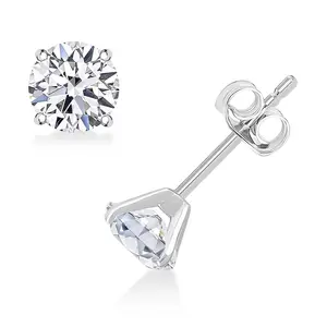 SGL Certified Luxuriant Lab Grown Diamond SI 2.00 ctw Stud Earrings in 14K White Gold Christmas Gifts
