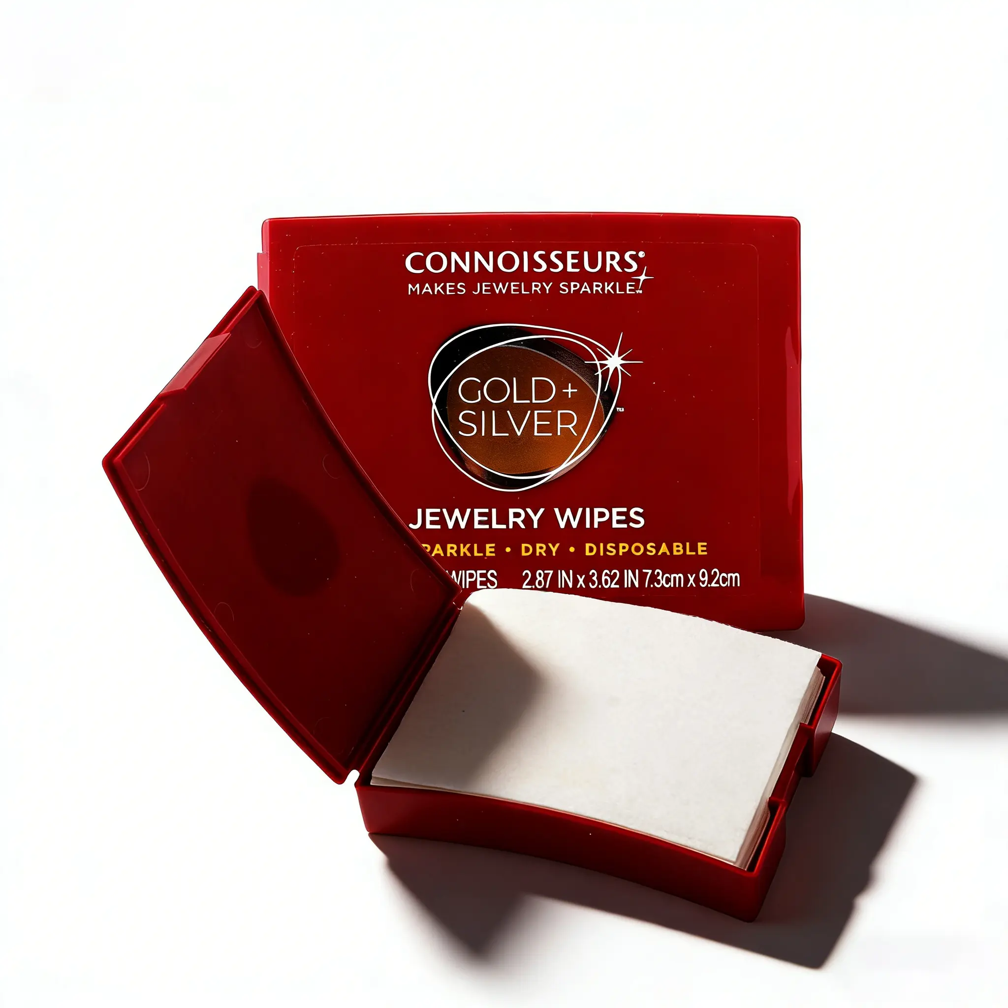 Compact Jewelry & Watch Cleaning Wipes for Gold & Silver - Travel-Friendly, No-Rinse Disposable Cloths