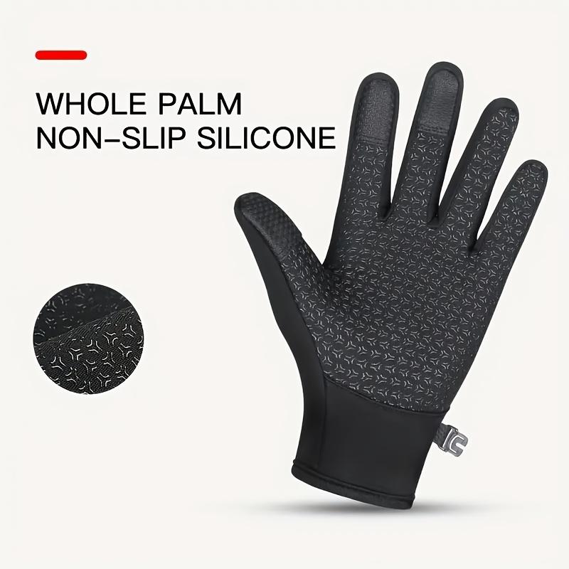 2 Pairs Windproof Winter Cycling Gloves for Men & Women - Thermal Touchscreen Compatible with Devices, Zipper Closure, Non-Slip Grip - Cold Weather Cycling, Skiing, Outdoor Sports - Ideal For Christmas, Halloween, Valentine's - Machine Washable Poly