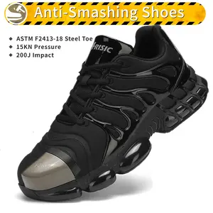 Safety Sneakers with Steel Toe - Durable, Breathable Mesh Work Shoes for Men & Women - Anti-Smash, Indestructible Construction Boots for All Seasons - Ideal for Hiking, Casual Outdoor Activities & Work