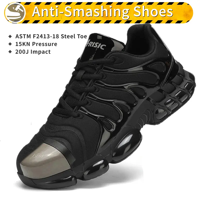 Mens New Anti-smashing Anti-puncture Work Shoes Breathable Safety Work Shoes Steel Toe Shoes Safety Indestructible Shoes I.134996115