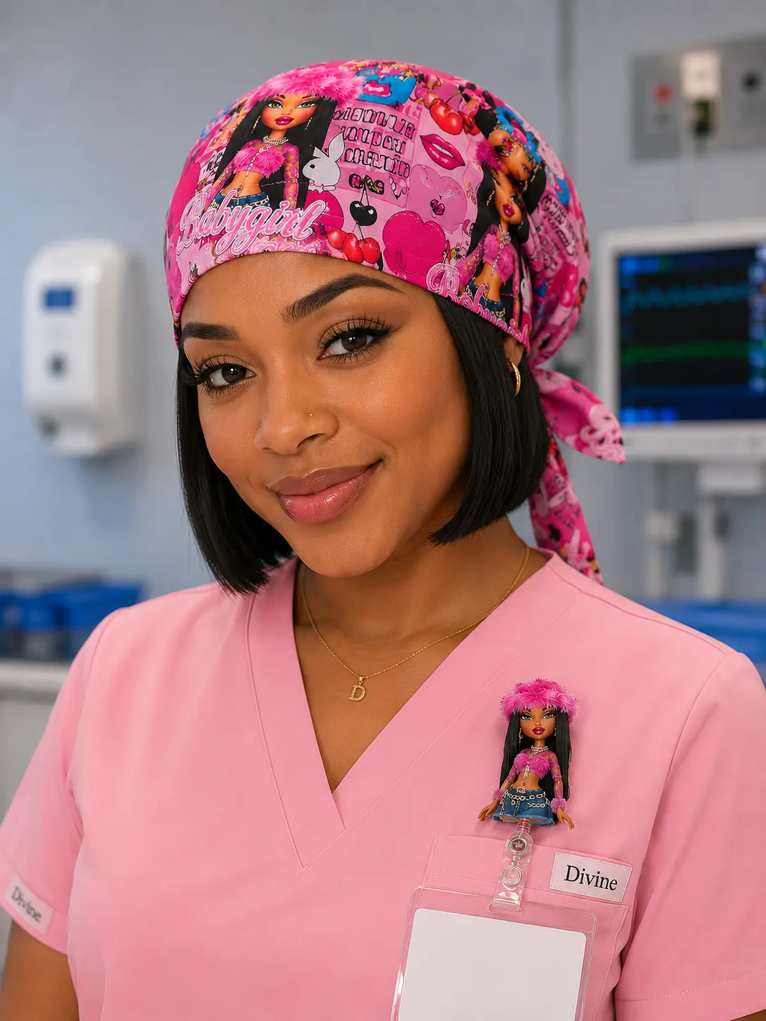 BRATZ Surgical Cap + Badge Reel