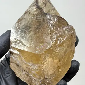 3.5” Rare Natural Alligator Citrine Specimen - Elestial Citrine & Smoky Quartz