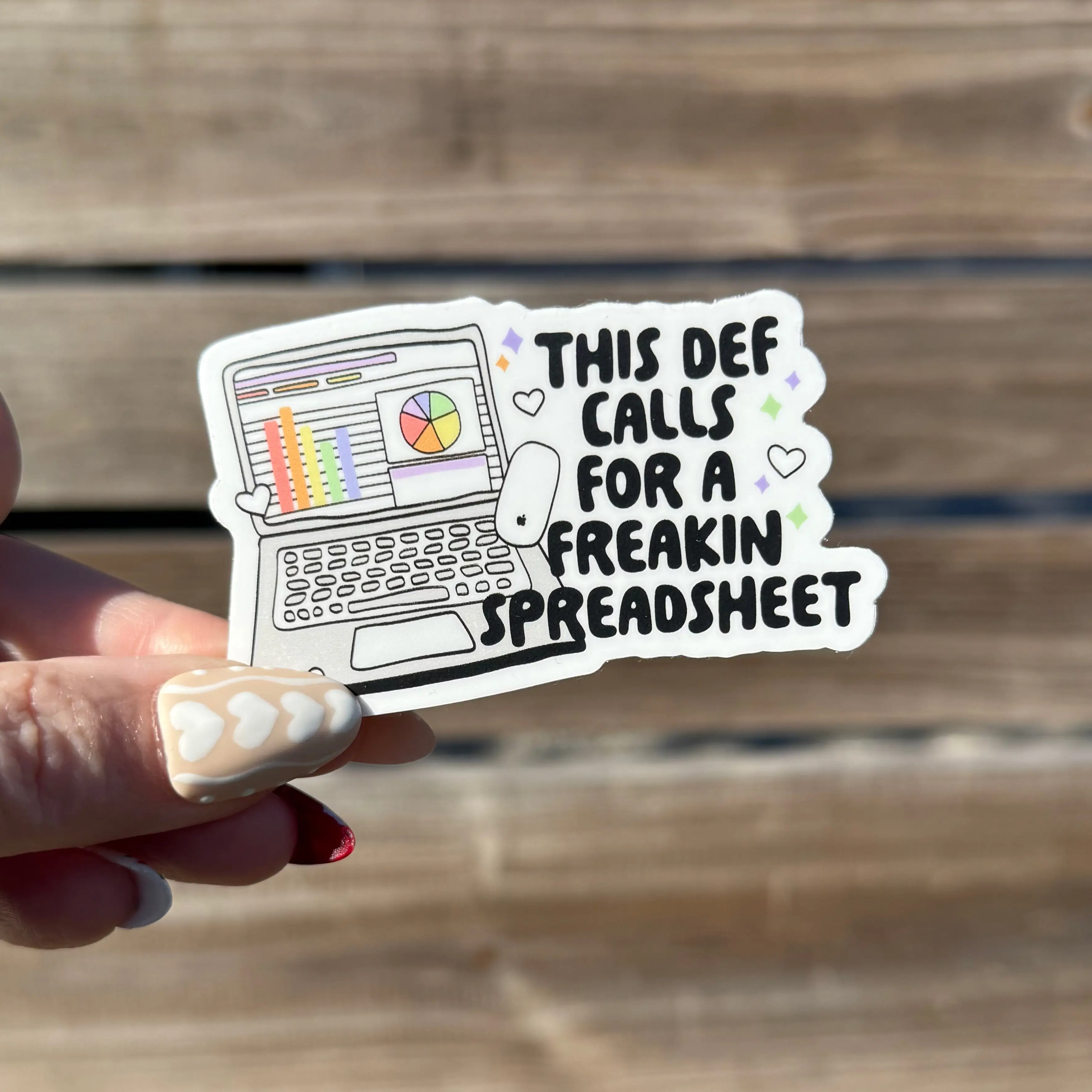 This Calls For a Spreadsheet Sticker