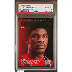 Scoot Henderson PSA 2023 Panini NBA Hoops Rookie Special #4 10