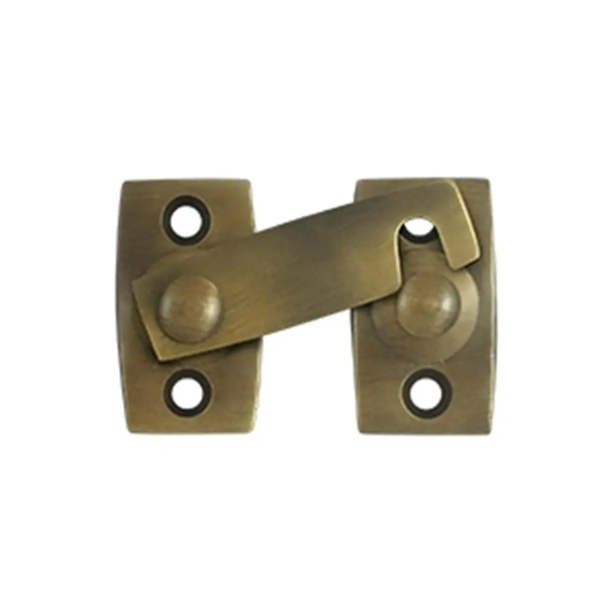 0.875 in. Antique Brass Corrosion-Proof Shutter Bar, Suitable for Bath & Furniture Window Hardware