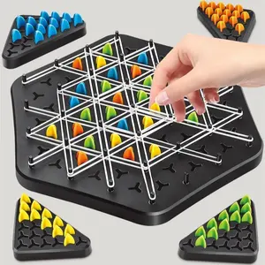 Chain Chess Rubber Band Triangle Table Puzzle Innovative toys for Adult/Kids multiplayer battle mind training toys
