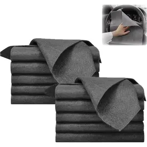 Thickened Magic Cleaning Cloth Microfiber Magic Cleaning Cloth Streak Free Reusable Microfiber Rag for Home Window Mirror Glass and Cars 10PCS Streak-Free & Good Water Absorption