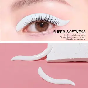 1 Pair Lash Lift Rods, 2026 New Korean Glueless Lash Lift Pads, Designed for Open-Eye Eyelash Lift, Self Adhesive Eyelash Perm Rods Lash Lift Tools