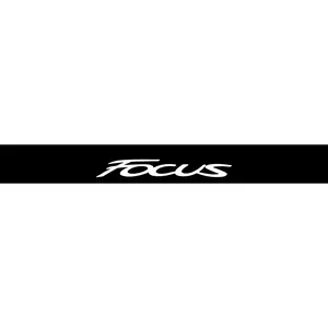Custom Focus Windshield Banner with Black Background Graphic Decal / Sticker Vinyl Decal
