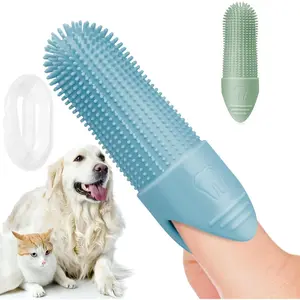 Pet Toothbrush Finger Toothbrush Silicone Cat Dog Toothbrush Pet Teeth Dog Teeth Care Finger Cover durable design