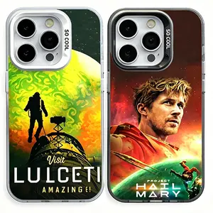 Project Haiil Marry Phone Case – Sci-Fi Space Illustration Collage – Astronaut Galaxy Art iPhone Case for iPhone 17 Pro Max Phone Case 17 Air 16 15 Plus 14 13 12 11 Plus,Samsung Galaxy S26 S25 ULTRA S21 S22 S23 S24 Shockproof Magsafe Phone Case