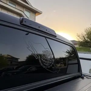 Mexico Eagle Country Outline Decal 20x11 Inches Durable Weatherproof Vinyl for Cars Trucks Windows Smooth Surfaces