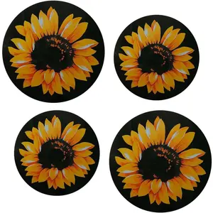 Electric Stove Burner Covers Range Top For Expanding Counter Space Stovetop Decor (Sunflower)