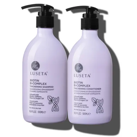 Luseta Biotin B-Complex Thickening Shampoo and Conditioner Set, Biotin Shampoo and Conditioner for Thinning Hair All Types 2 x 16.9oz Haircare