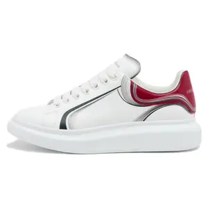 Alexander McQueen Oversized Leather Low-Top Lace-Up Sneakers for Men in White Trending Shoes, House White Official Shoes to Get / Maison Mihara Verifiable, with credentials and supporting global authentication