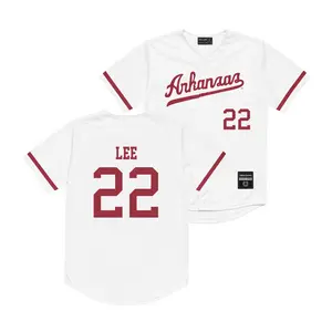 Arkansas Baseball White Jersey  - Peyton Lee