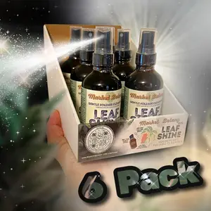 Houseplant foliage cleanser, Market Botany Leaf Shine Spray, Value 6 Pack, 6- 4fl oz bottles