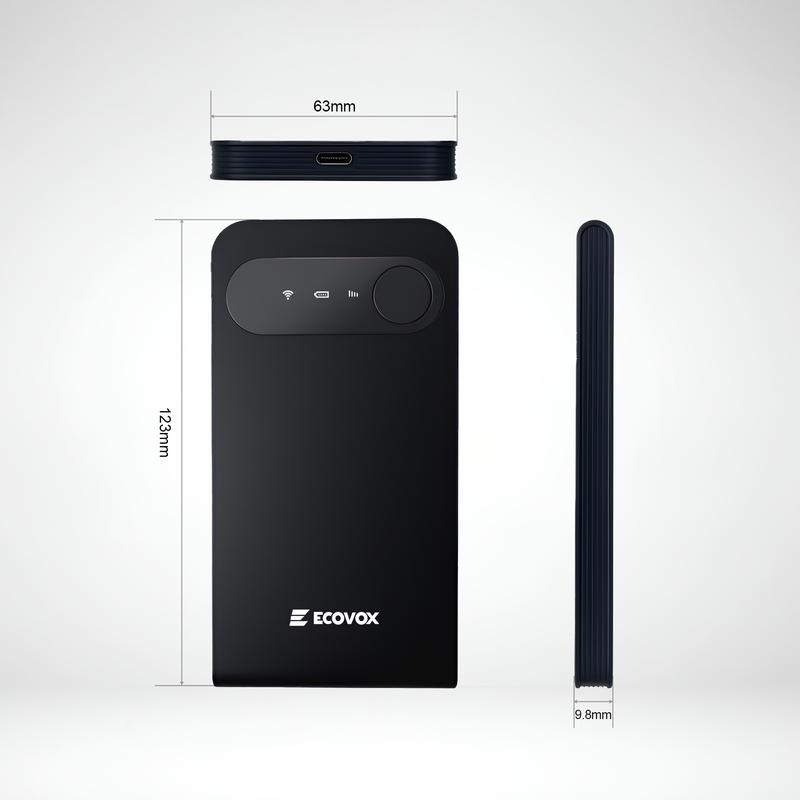 ECOVOX 4G Mini Portable WiFi Hotspot No SIM Card Free 1GB Data Connects ...